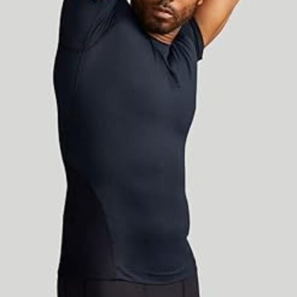 TOMMIE COPPER  Men's Medium compression back support shirt Copper Zinc infused - Picture 4 of 11